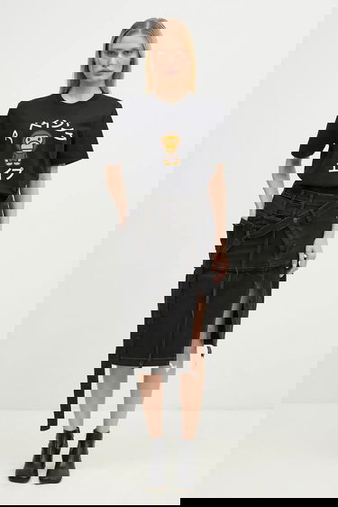 Kjol Ottolinger Ottolinger Signature Wrap Denim Midi A-Line Skirt Svart | 2217040111, 4