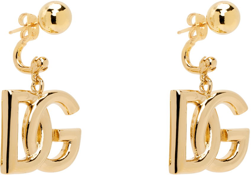 Örhängen Dolce & Gabbana Gold 'DG' Logo Earrings Metallisk | WEN6P1 W1111, 1