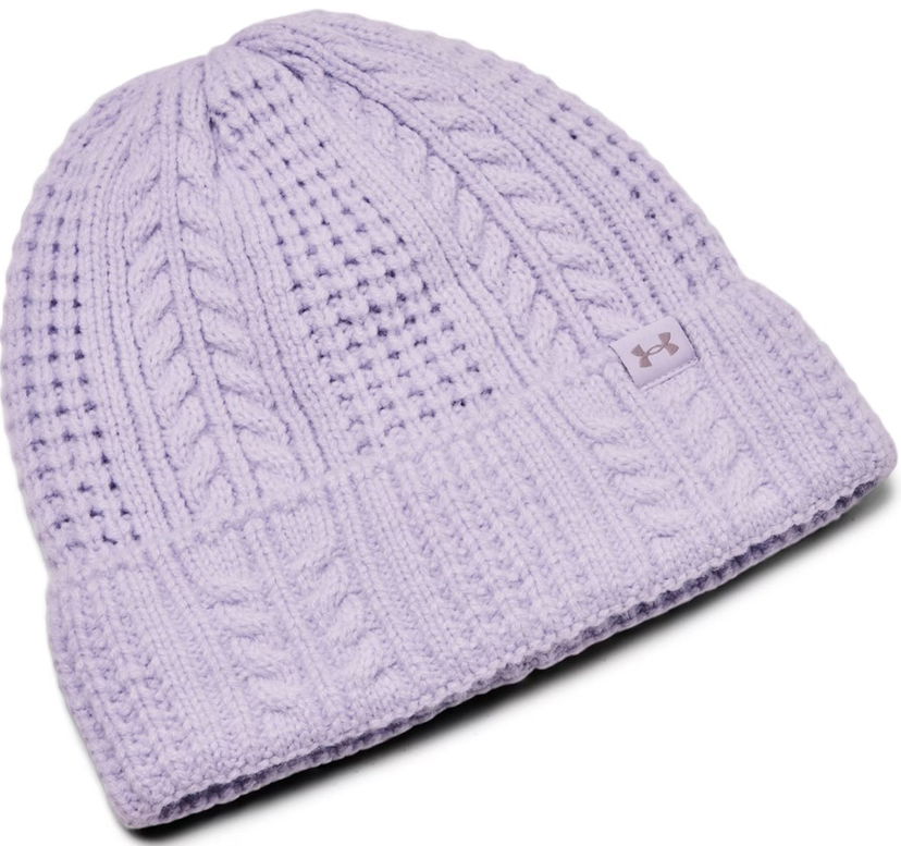 Mössa Under Armour Cable Knit Beanie Purpur | 1386639-535