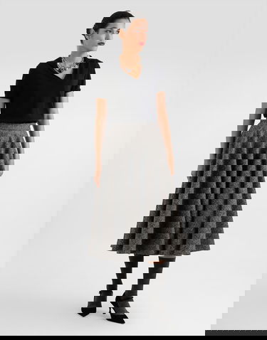 Polotröja Dolce & Gabbana Dolce & Gabbana Cashmere Polo Pullover Svart | FXZ34ZJBW0PN0000, 1