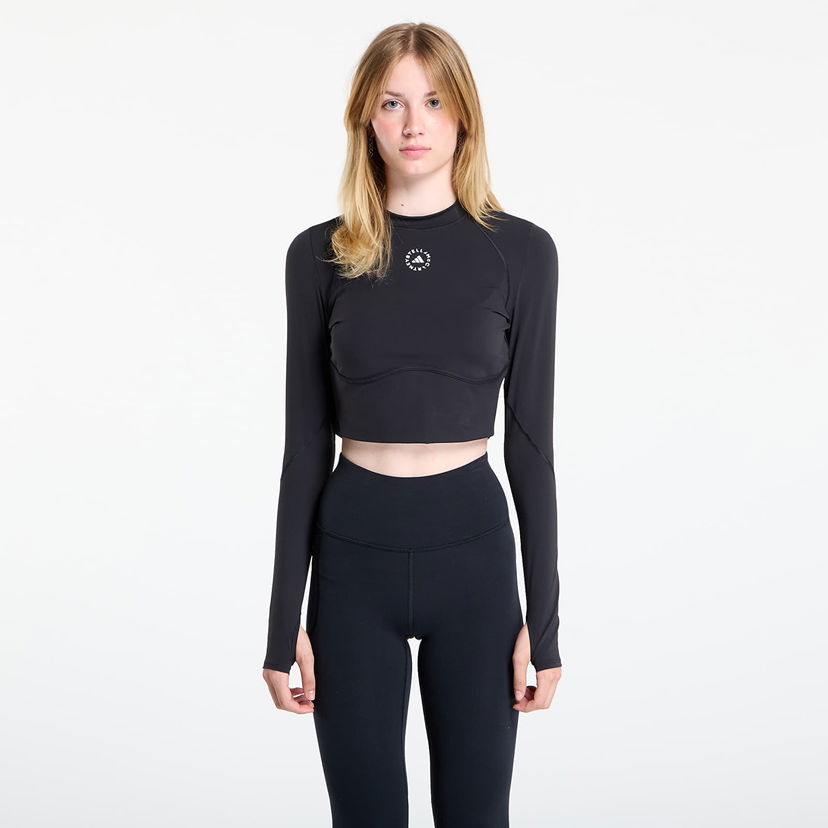 Crop top adidas Performance Stella McCartney Training Longsleeve Crop Black Svart | JW4566