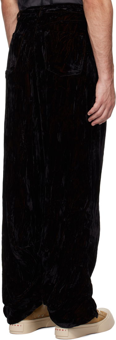 Byxor Collina Strada Collina Strada Dante Velvet Trousers Svart | XX6021, 2