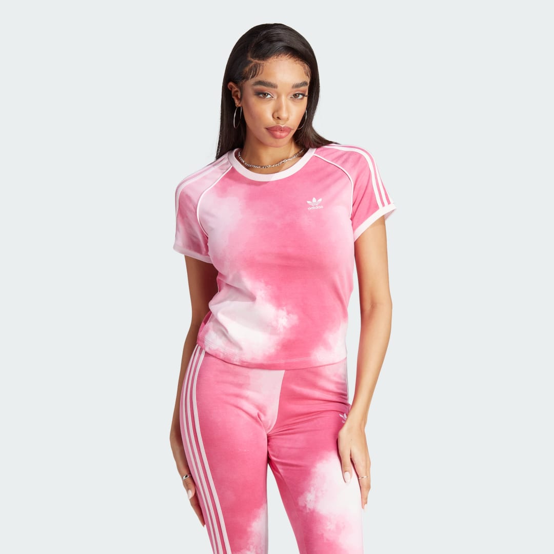 T-shirt adidas Originals Colour Fade 3-Stripes Tee Rosa | IL2430, 0