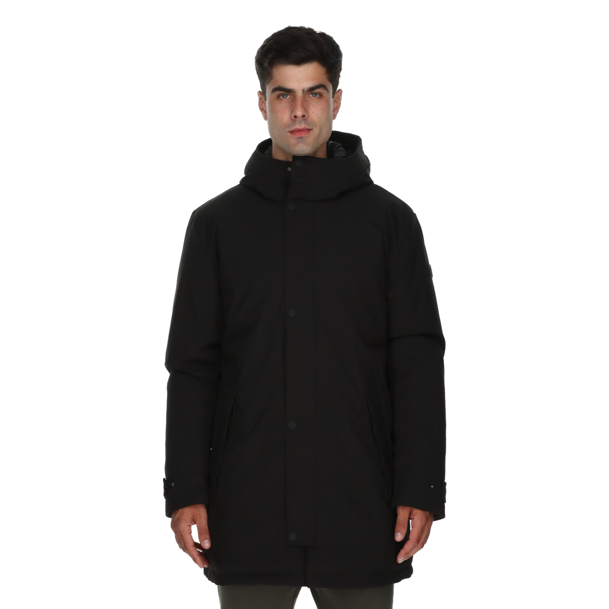 Parkas Champion Simon Hooded Parka Svart | CHA253M504-01, 0