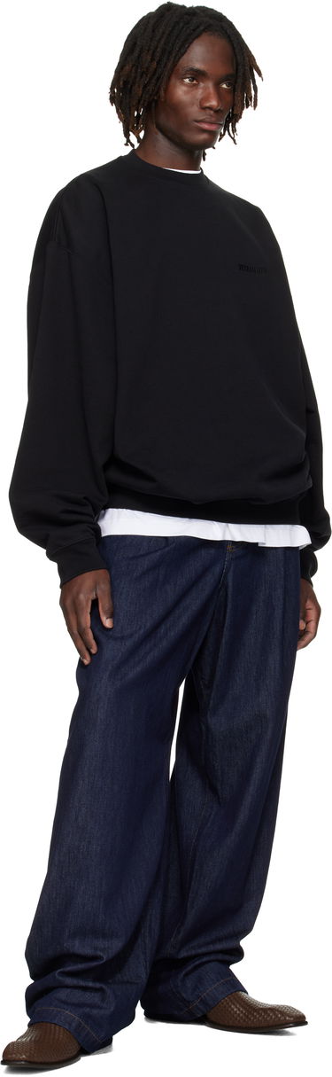 Sweatshirt VETEMENTS VETEMENTS Logo Oversized Sweatshirt Svart | UH76CW100B, 3
