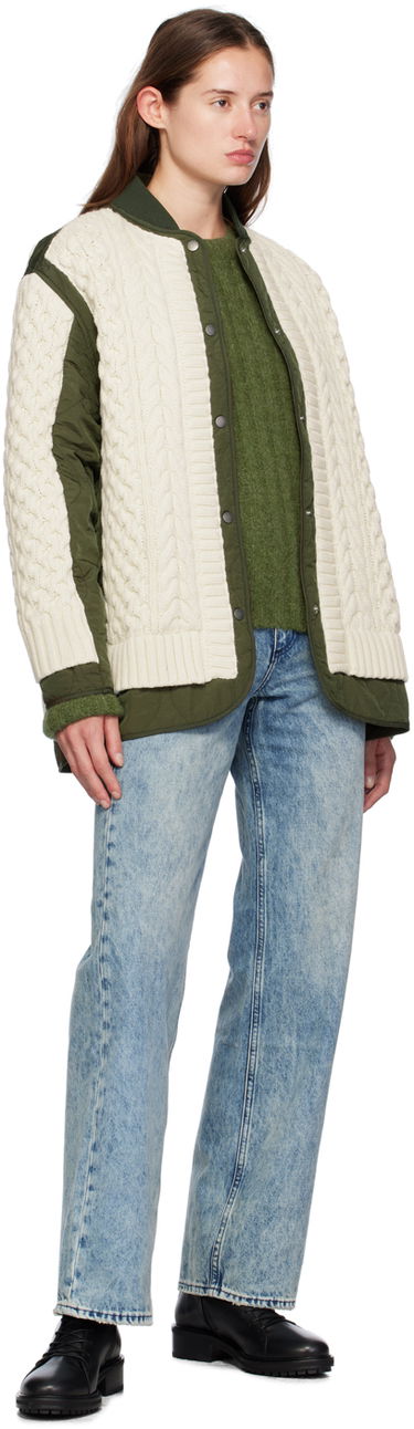 Sweater rag & bone Rag & Bone Stassi Crewneck Sweater Grön | WAS24F066ON66, 3