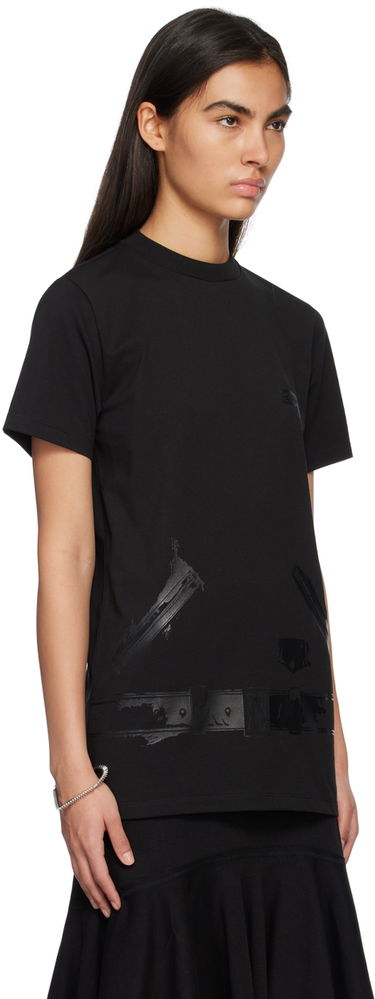 T-shirt We11done Graphic Print T-shirt Svart | WD-TT1-23-798-U-BK, 1