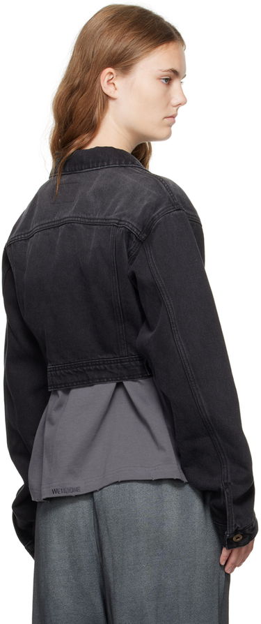 Jacka We11done We11done Cropped Denim Jacket Svart | WD-DJ2-24-337-W-BK, 2