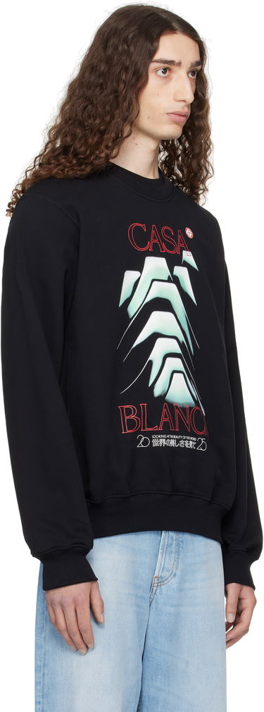 Sweatshirt Casablanca Casablanca Frosty Mountain Graphic Sweatshirt Svart | MPF25-JTP-293-05, 1
