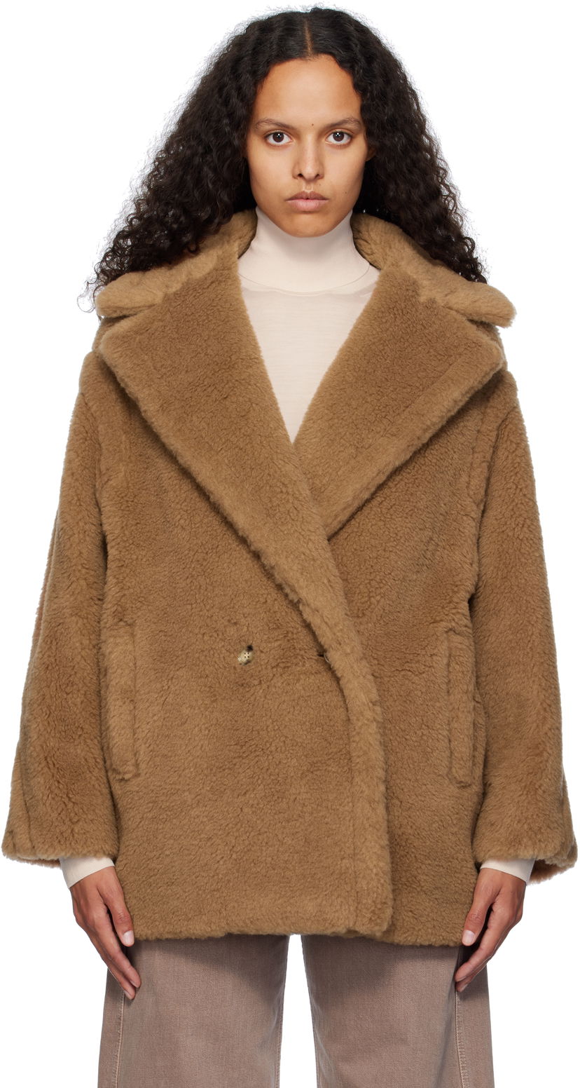 Rockar Max Mara Max Mara Dramma Teddy Coat Brun | 2421086072600 MM10739