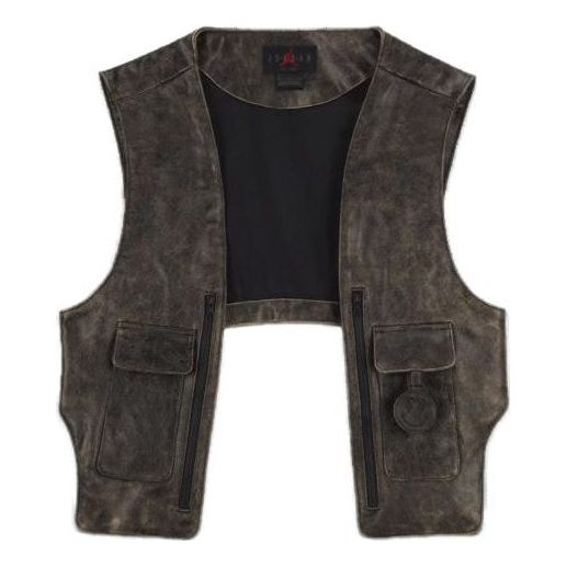 Väst Jordan Leather Vest by J Balvin Svart | FJ6134-010
