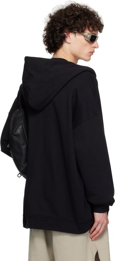 Sweatshirt Rick Owens Rick Owens Champion Edition Jumbo Jason's Zip Hoodie Svart | CM01E1663 CHFE FELPA, 2