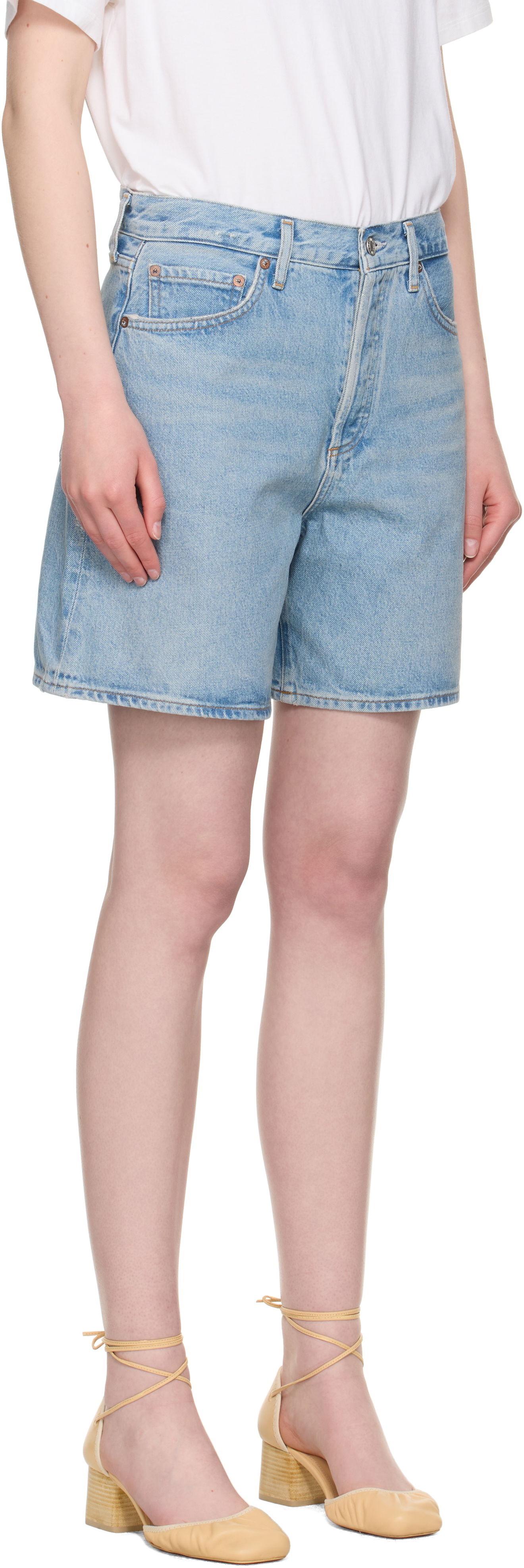 Shorts AGOLDE AGOLDE Dame Denim Shorts Blå | A221-1206, 1