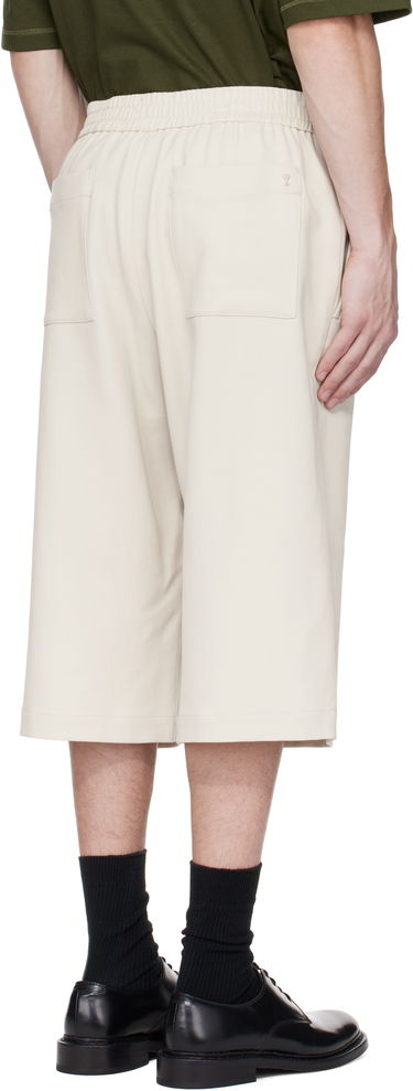 Shorts AMI AMI Paris Elasticated Shorts Beige | HSO310.CO0106, 2
