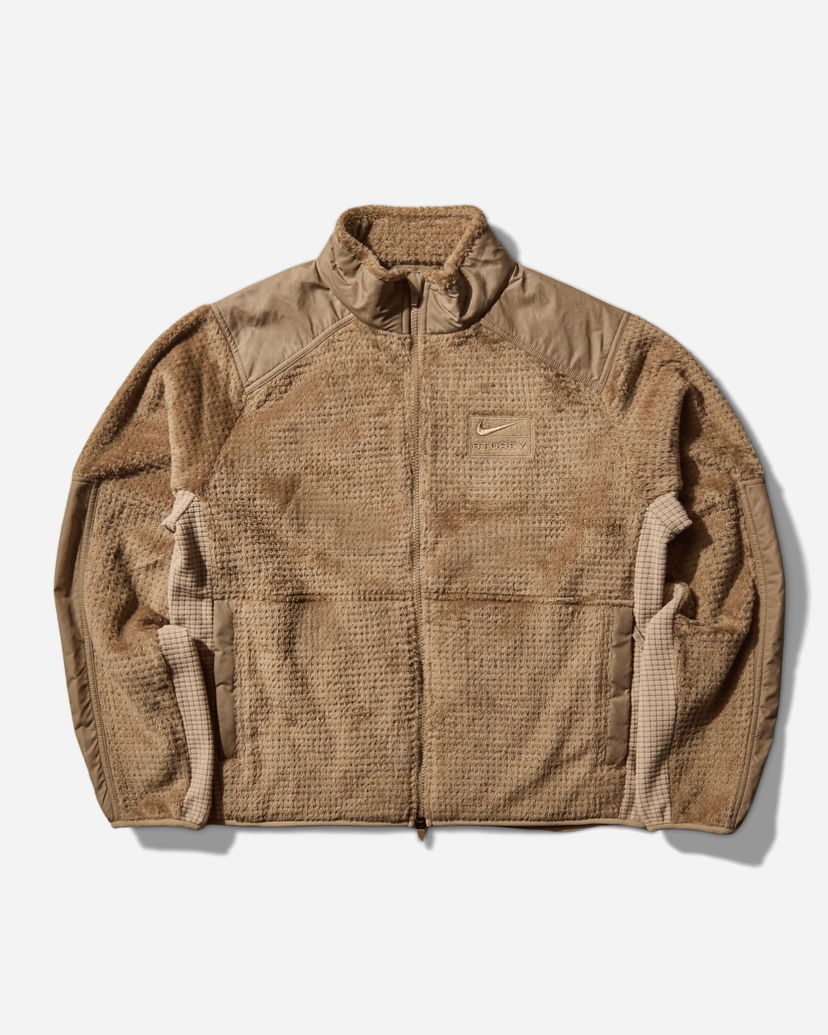 Jacka Nike High-Loft Full-Zip Jacket Beige | HQ8524-223