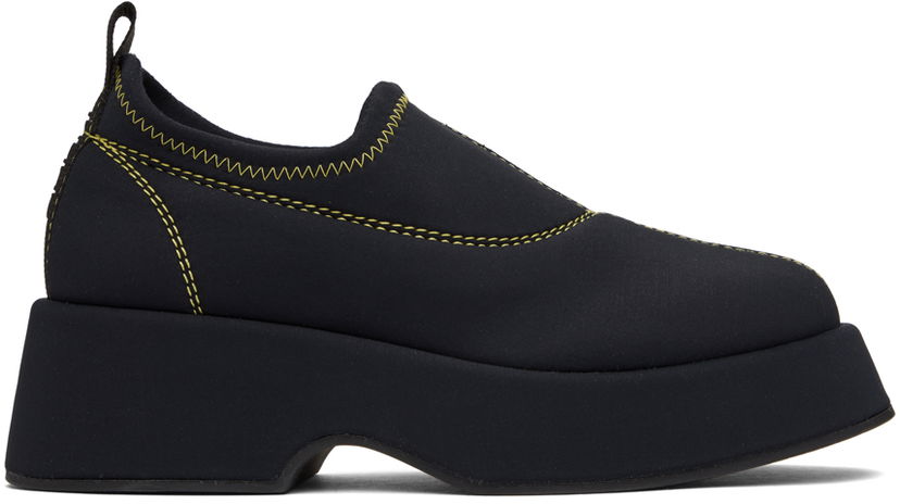 Sneakers och skor GANNI GANNI Retro Flatform Loafers Svart | S1948