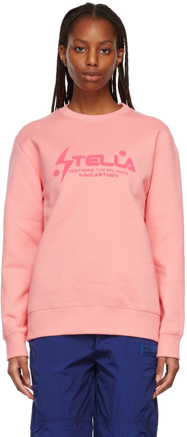 Sweatshirt Stella McCartney Logo Sweatshirt Rosa | 601847SNP10