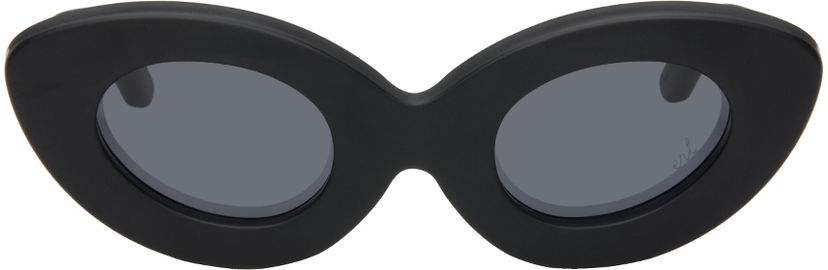 Solglasögon ERL Betty Oval Sunglasses Svart | ERL08K402