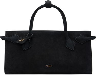 Tygpåse Alaïa ALAÏA Small Suede Hand Tote Svart | AA1S14033CA214, 0