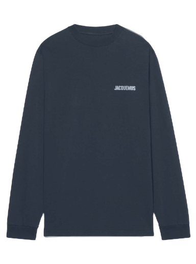 Sweatshirt Jacquemus Le Gelo Pool Logo Mörkblå | 225JS073-2003 3BE