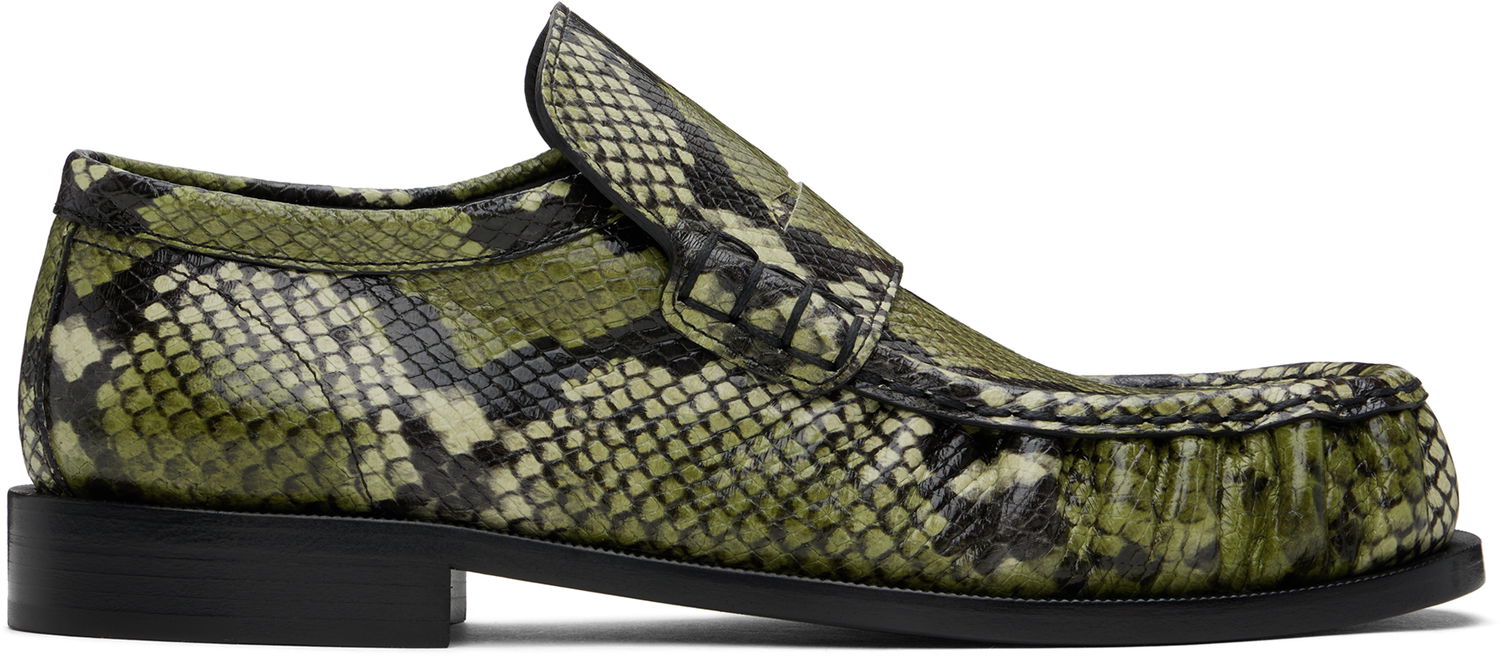 Sneakers och skor Dries Van Noten Leather Loafers Grön | MS242-1324, 0