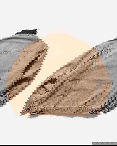 Jacka Carhartt WIP Corduroy Collar Denim Jacket Beige | I0343152N24O, 4