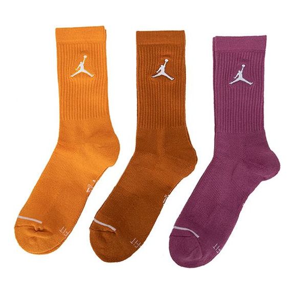 Strumpor Jordan Air Jordan Logo Casual Breathable Sports Socks 3 Pairs Flerfärgad | SX5545-500