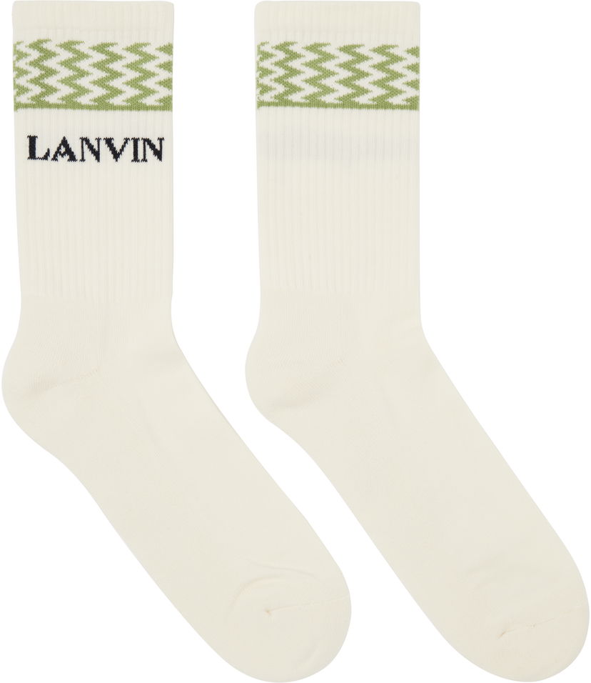 Strumpor LANVIN Lanvin Curb Socks Vit | AM-SABSK2-1CCU-P25