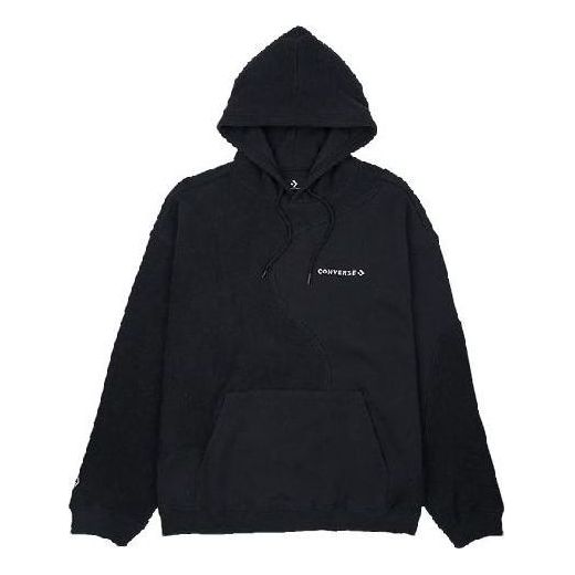 Sweatshirt Converse Dynamic Blocking Pullover Hoodie Svart | 10025234-A01