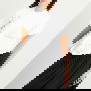 T-shirt Cecilie Bahnsen Ace Ruched Peplum T-Shirt Vit | 325RTW19002, 5