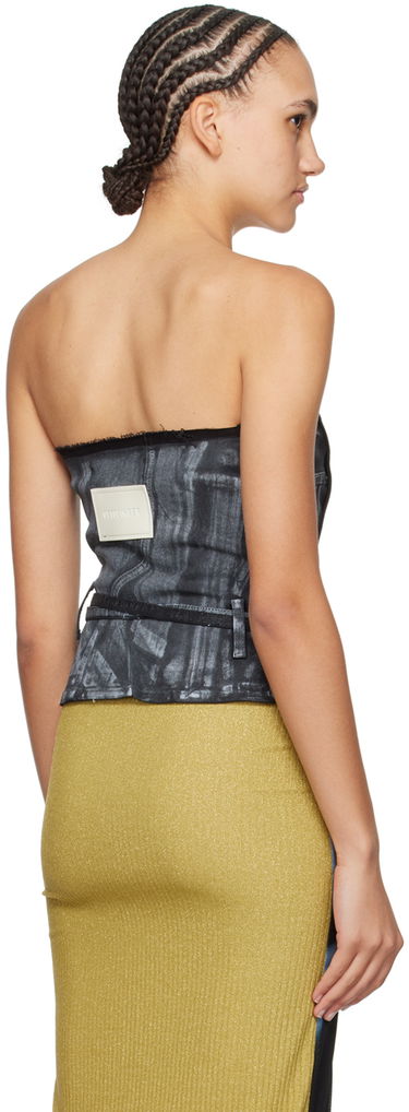 Linne Ottolinger Ottolinger Zip Denim Corset Top Grå | 1704812, 2