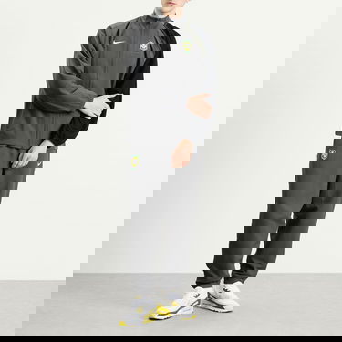 Jacka Nike Brazil Reissue Track Jacket in Grey/Yellow/White Grå | HV4437-021, 4