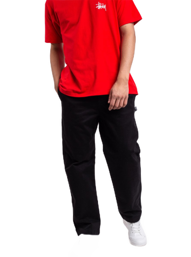 Byxor Stüssy Brushed Beach Pant Svart | 116553