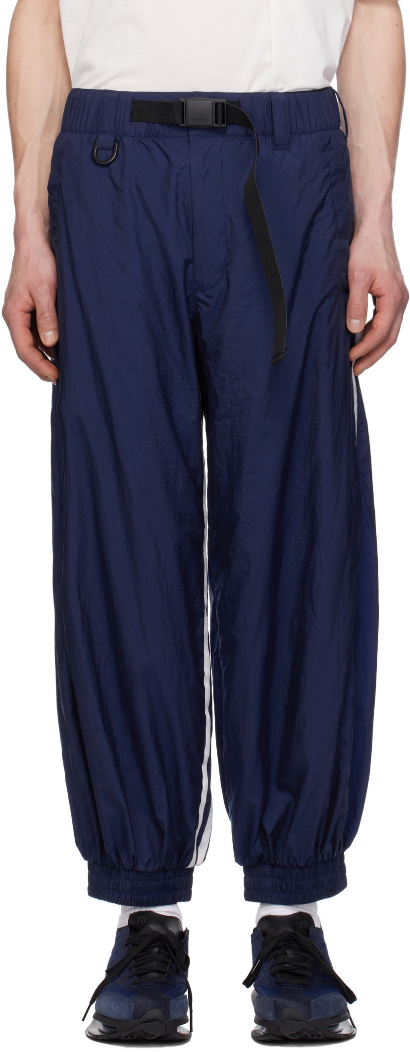 Träningsbyxor Y-3 Y-3 3-Stripes Nylon Sweatpants Blå | JM7789
