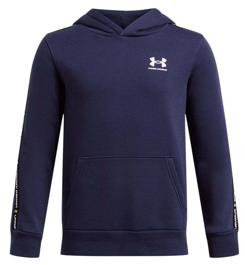 Sweatshirt Under Armour Under Armour B Icon Fleece Taping Hoodie Mörkblå | 1390293-410