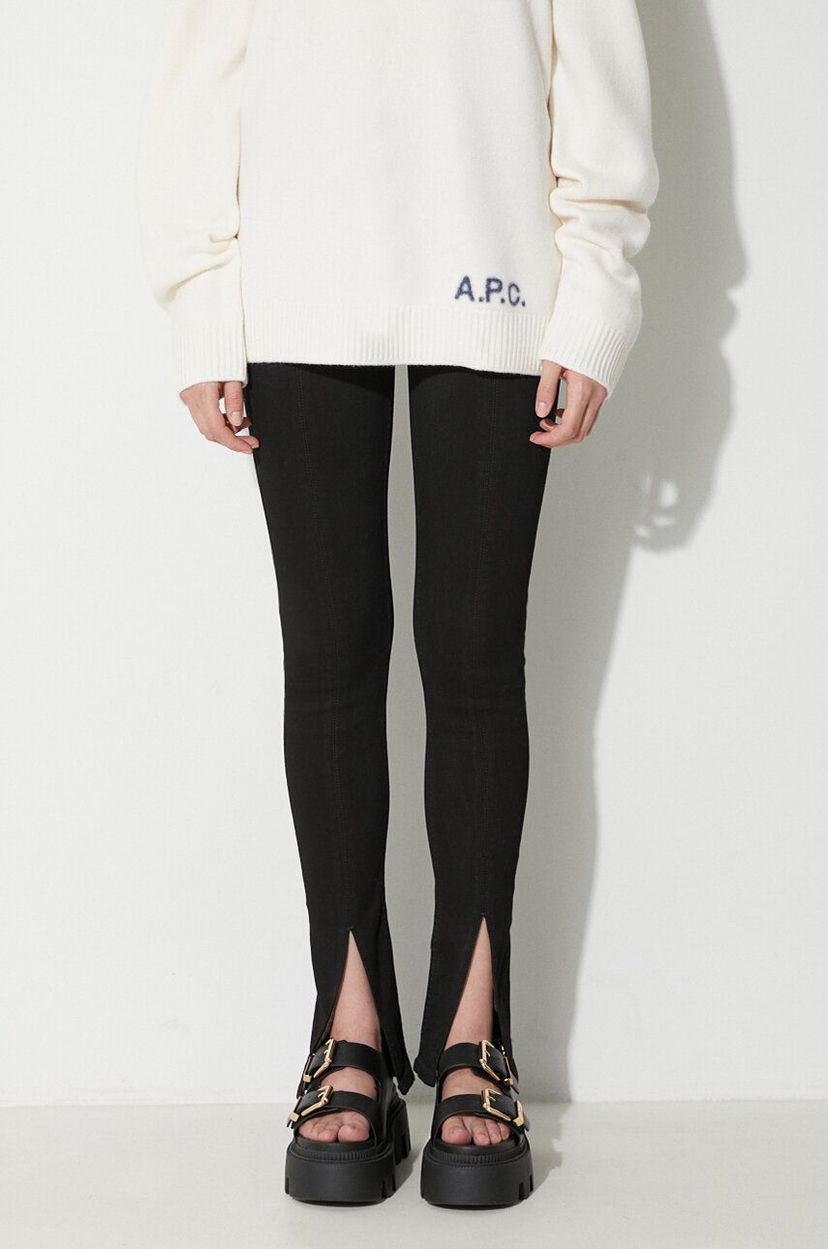 Damasker Rick Owens Split Hem Leggings Svart | DS02C5317.SBB