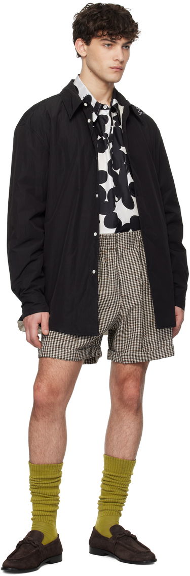 Skjorta Marni Marni Crinkled Nylon Blend Overshirt Svart | CUMU0333SW UTP786, 3