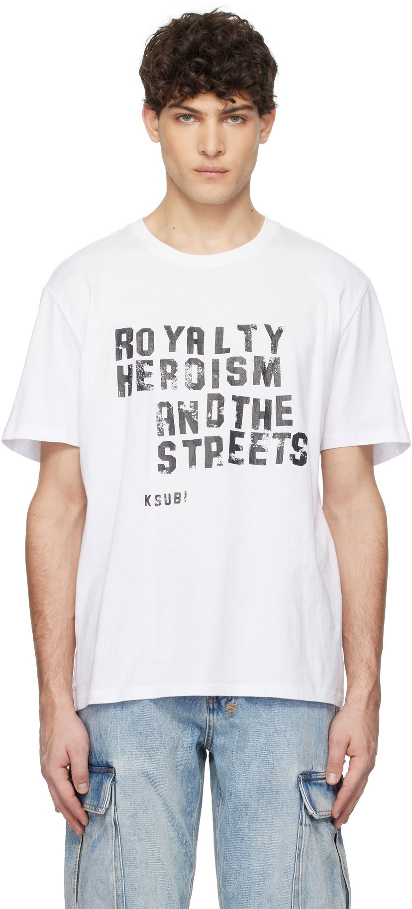 T-shirt Ksubi Ksubi Hero Kash T-Shirt Vit | MPS25TE042