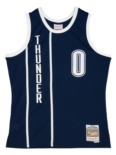 Jersey Mitchell & Ness NBA Oklahoma City Thunder Russel Westbrook Alternate Jersey Mörkblå | SMJY4176-OCT15RWSASBL