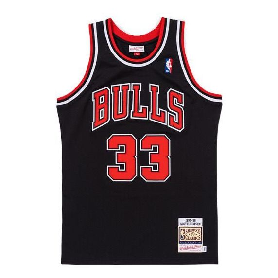 Jersey Mitchell & Ness Mitchell & Ness NBA Chicago Bulls 1997-98 Scottie Pippen Jersey Svart | AJY4GS18077-CBUBLCK97SPI