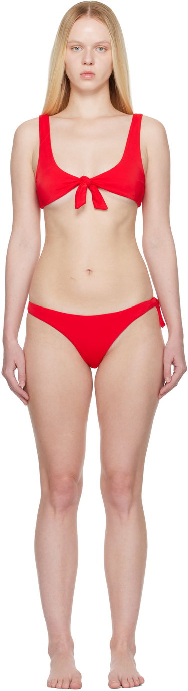 Badkläder The Attico Attico Self-Tie Bikini Röd | 250WBC00007 PAA094AA, 0