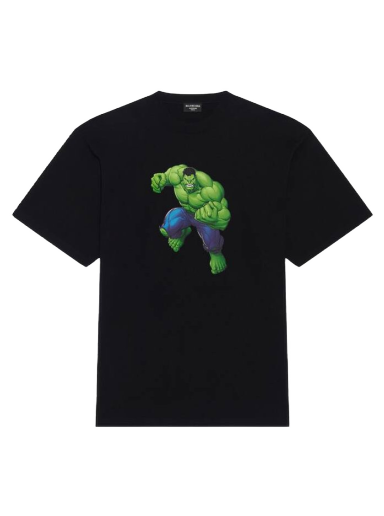 T-shirt Balenciaga Hulk 2021x MARVEL Medium Fit T-shirt Svart | 612966TLV591000