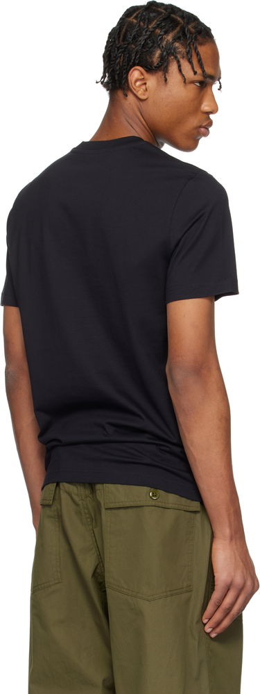 T-shirt Moncler Moncler Archive Embroidered Logo Cotton T-Shirt Svart | K10918C0006389AJS, 2