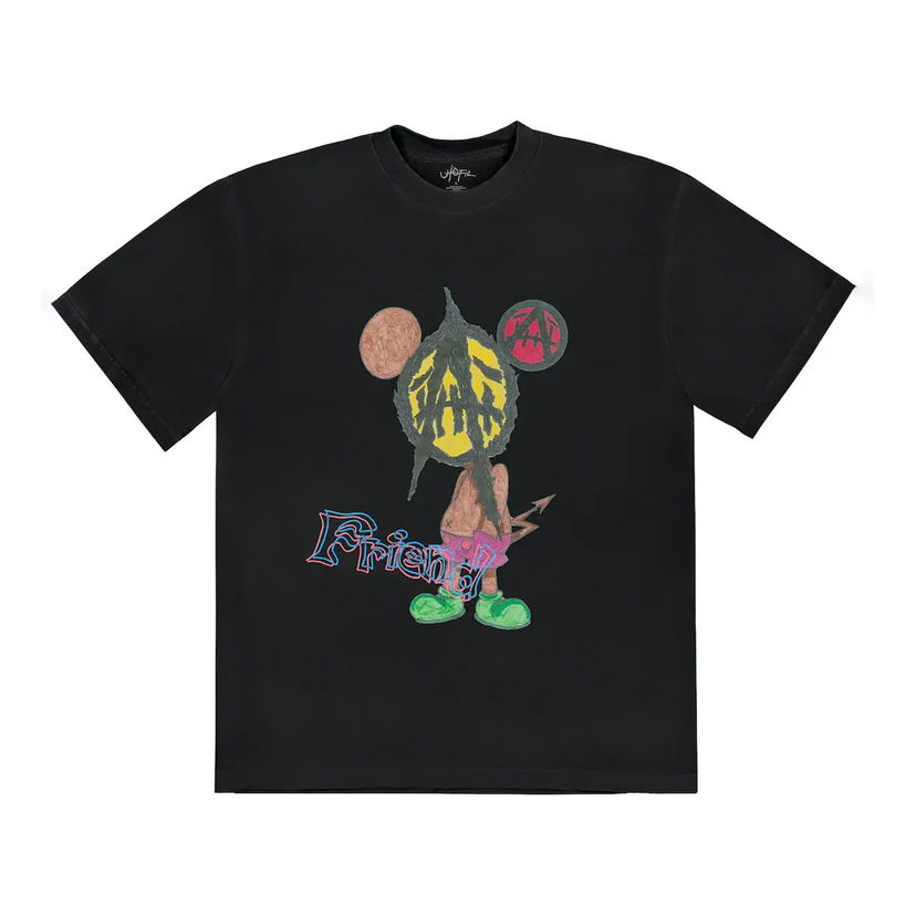 T-shirt Cactus Jack by Travis Scott Travis Scott x St Michael Utopia 2B Graphic Tee Svart | TSUT-SS28