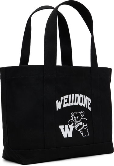 Tygpåse We11done We11done Varsity Canvas Tote Svart | WD-AB2-25-481-U-BK, 1