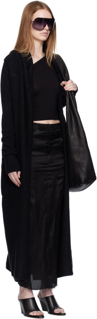 Sweater Rick Owens Rick Owens Concordians Long Cardigan Svart | RP02E4667 KWP, 1
