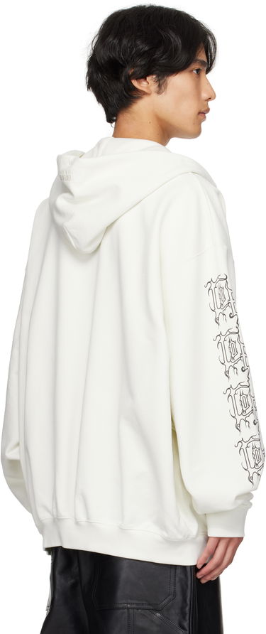 Sweatshirt VETEMENTS Vetements Cradle of Filth Logo Oversized Zip-Up Hoodie Vit | UCF76ZU100I, 2