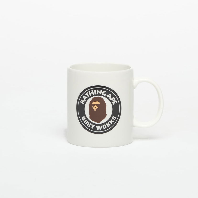 Heminredning BAPE Busy Works Mug Vit | 001KAL801007MBLK