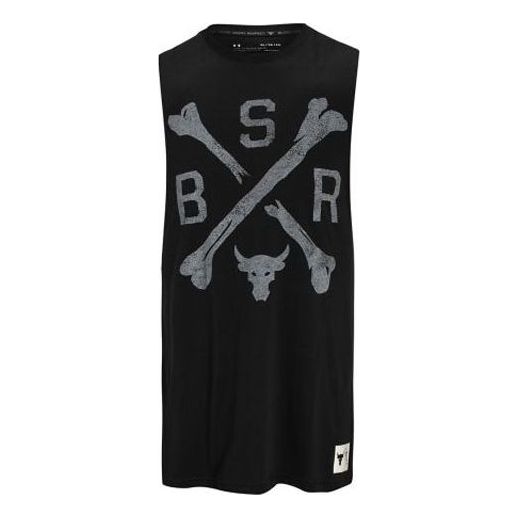 Linne Under Armour Project Rock Graphic Training Tank Svart | 1360741-001