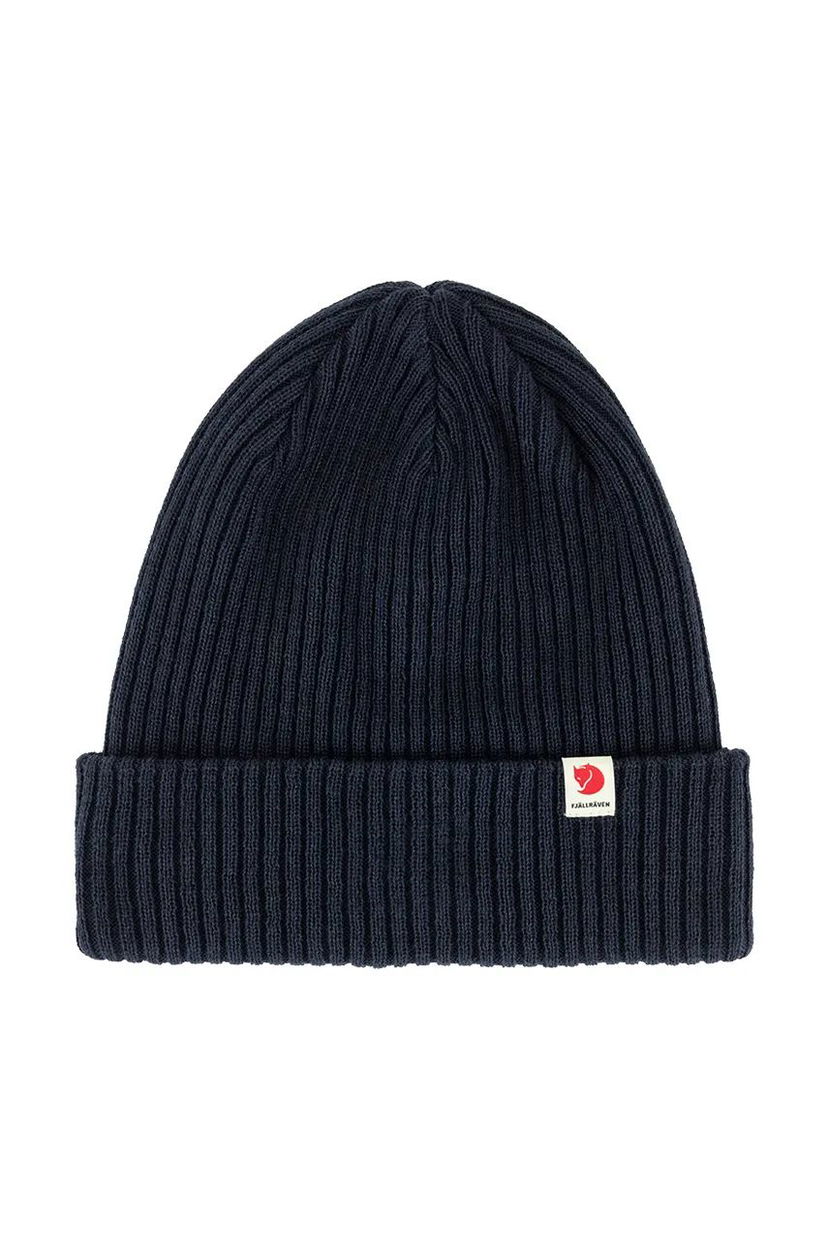 Mössa FJÄLLRÄVEN Ribbed Beanie Blå | F13100184.555